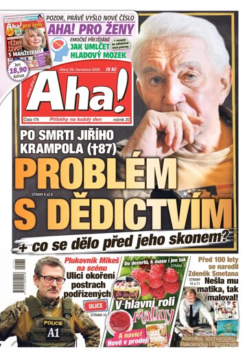Obálka e-magazínu AHA! 29.7.2025