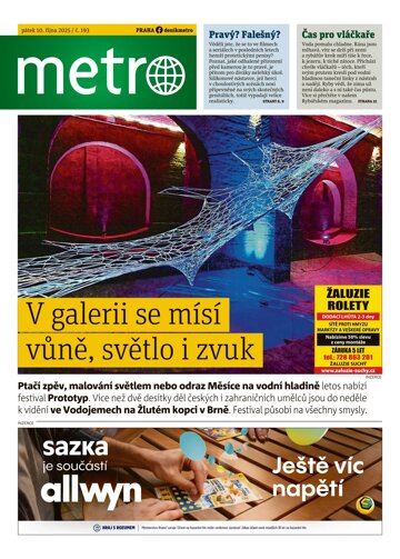 Obálka e-magazínu deník METRO 10.10.2025