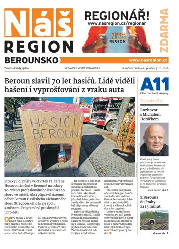 Obálka e-magazínu Náš Region - Berounsko 41/2026