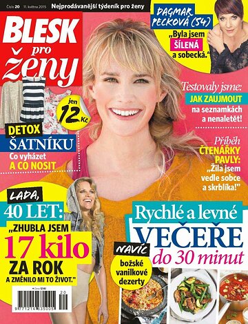 Obálka e-magazínu Blesk pro ženy 11.5.2015