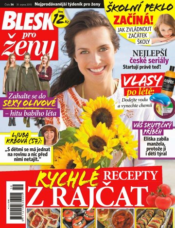 Obálka e-magazínu Blesk pro ženy 31.8.2015