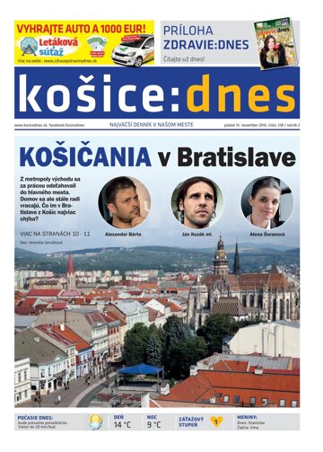 Obálka e-magazínu košice:dnes 13.11.2015