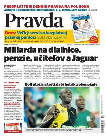 Obálka e-magazínu Pravda 16. 8. 2016