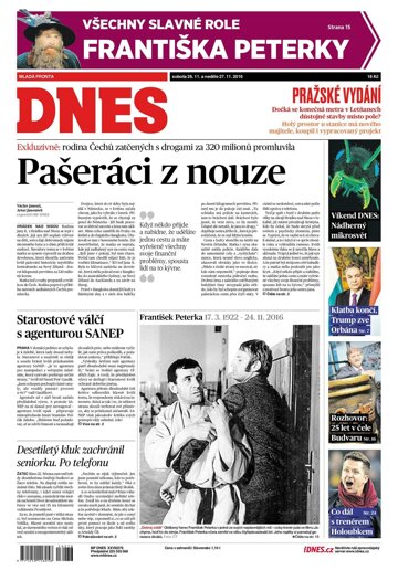 Obálka e-magazínu MF Dnes 26.11.2016