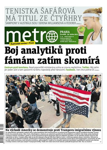 Obálka e-magazínu deník METRO 30.1.2017