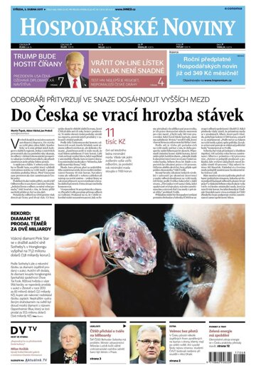 Obálka e-magazínu Hospodářské noviny 068 - 5.4.2017