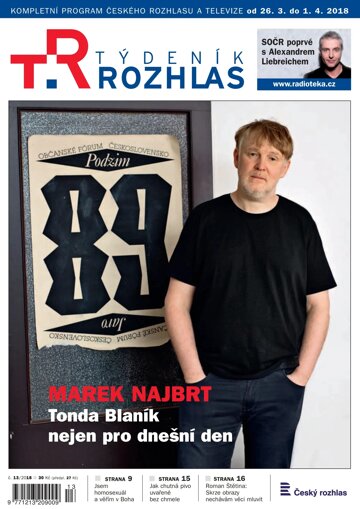 Obálka e-magazínu Týdeník Rozhlas 13/2018