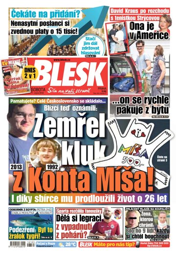 Obálka e-magazínu Blesk 11.8.2018