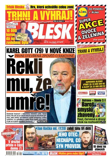 Obálka e-magazínu Blesk 1.10.2018