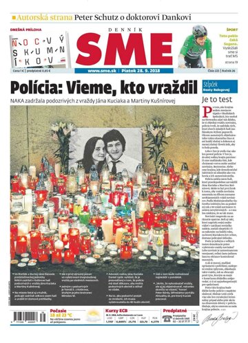 Obálka e-magazínu SME 28.9.2018