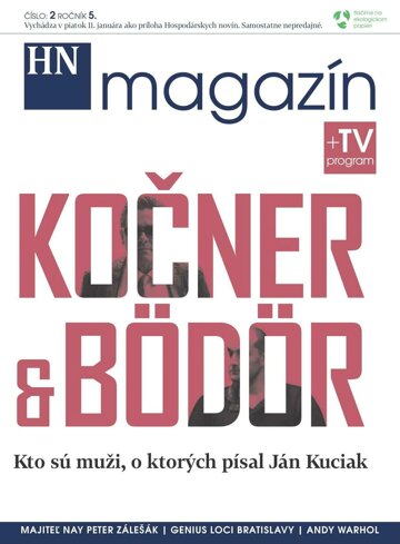 Obálka e-magazínu Prílohy HN magazín číslo: 2 ročník 5.