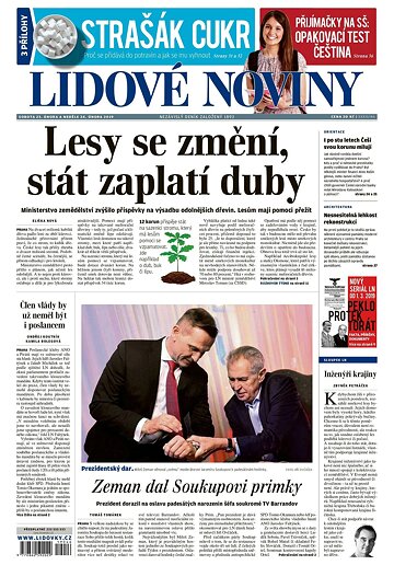 Obálka e-magazínu Lidové noviny 23.2.2019