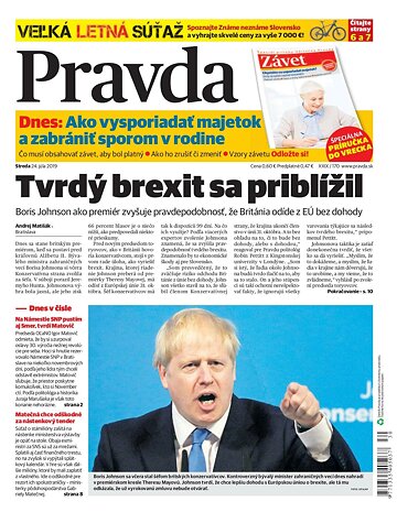 Obálka e-magazínu Pravda 24. 7. 2019