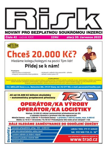 Obálka e-magazínu Risk 41/2019