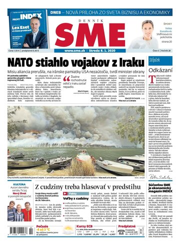 Obálka e-magazínu SME 8.1.2020