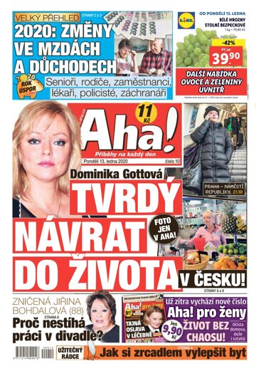 Obálka e-magazínu AHA! 13.1.2020