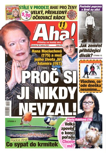 Obálka e-magazínu AHA! 30.1.2021