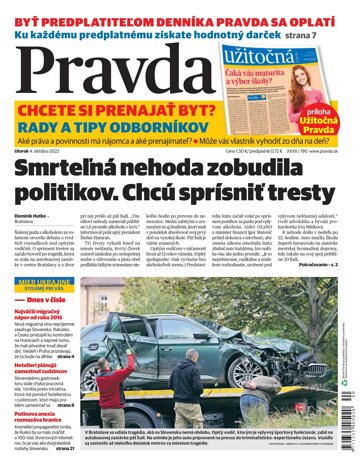 Obálka e-magazínu Pravda 4. 10. 2022