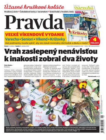 Obálka e-magazínu Pravda 14. 10. 2022
