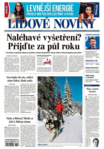 Obálka e-magazínu Lidové noviny 10.2.2023