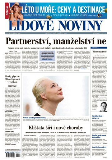 Obálka e-magazínu Lidové noviny 29.2.2024