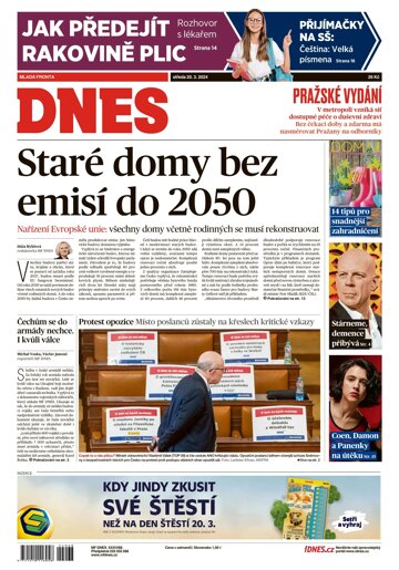 Obálka e-magazínu MF Dnes 20.3.2024