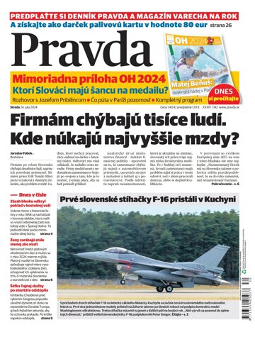 Obálka e-magazínu Pravda 24.7.2024