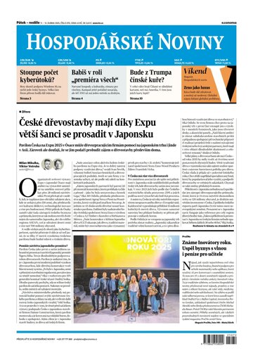Obálka e-magazínu Hospodářské noviny 072 - 11.4.2025