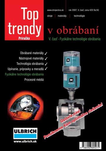 Obálka e-magazínu Top Trendy v obrábaní