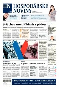 Obálka e-magazínu Hospodárske noviny 18.11.2013