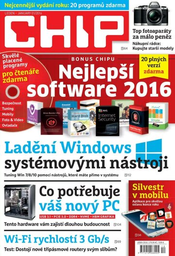Obálka e-magazínu CHIP 1/2016