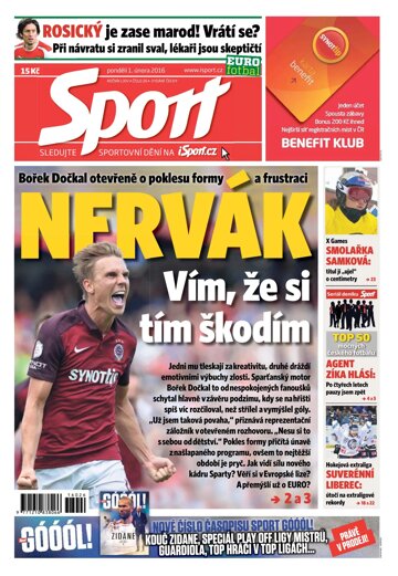 Obálka e-magazínu Sport 1.2.2016