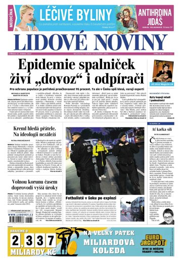 Obálka e-magazínu Lidové noviny 12.4.2017