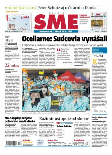 Obálka e-magazínu SME 28.4.2017