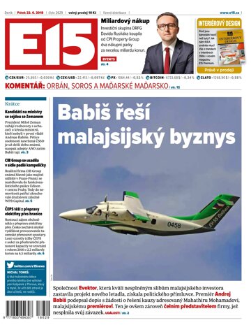Obálka e-magazínu E15 22.6.2018