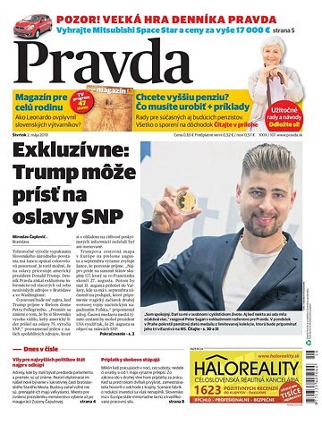 Obálka e-magazínu Pravda 2.5.2019