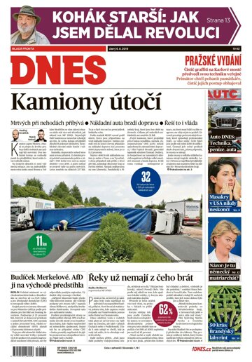 Obálka e-magazínu MF Dnes 6.8.2019