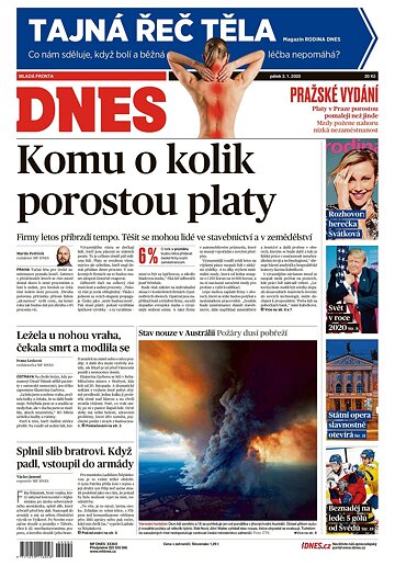 Obálka e-magazínu MF Dnes 3.1.2020