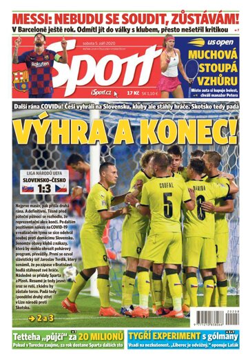 Obálka e-magazínu Sport 5.9.2020