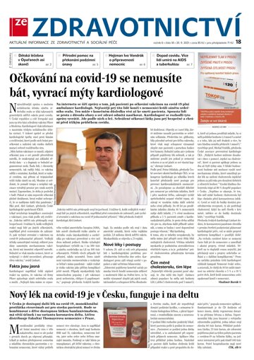 Obálka e-magazínu Ze Zdravotnictví 18/2021