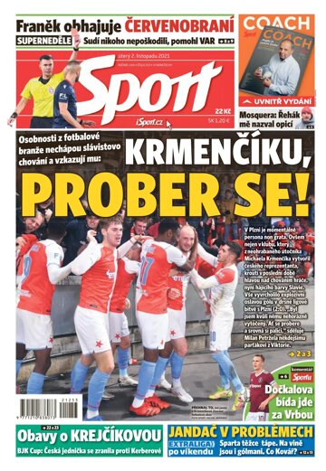 Obálka e-magazínu Sport 2.11.2021