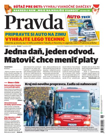 Obálka e-magazínu Pravda 16. 11. 2021