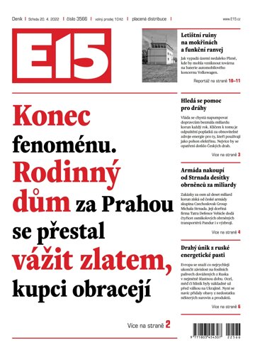 Obálka e-magazínu E15 20.4.2022