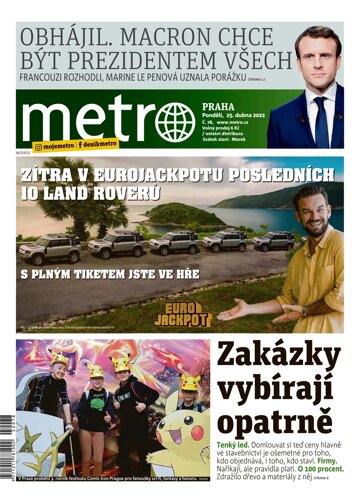 Obálka e-magazínu deník METRO 25.4.2022