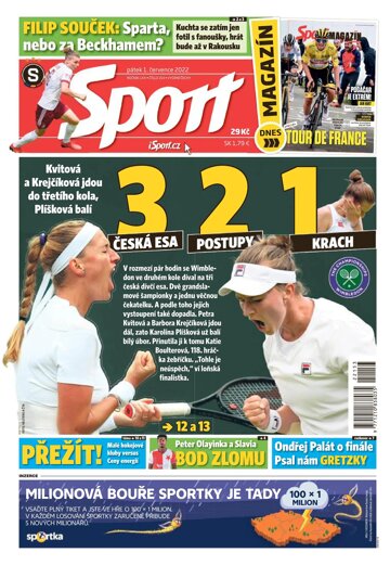 Obálka e-magazínu Sport 1.7.2022