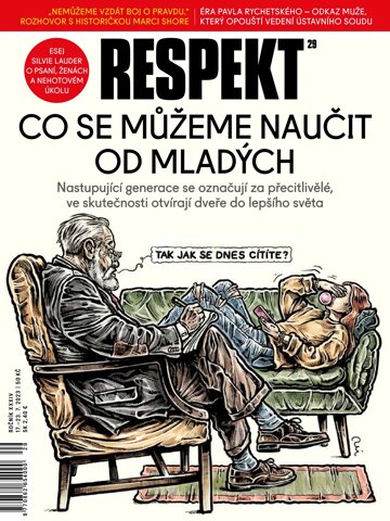 Obálka e-magazínu Respekt 29/2023
