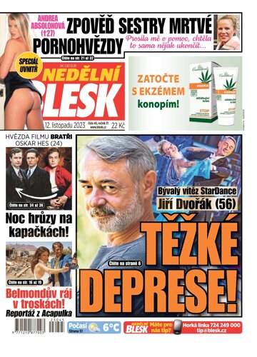 Obálka e-magazínu Nedělní Blesk 12.11.2023