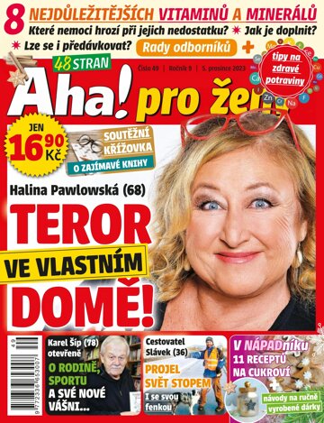 Obálka e-magazínu AHA! pro ženy 49/2023