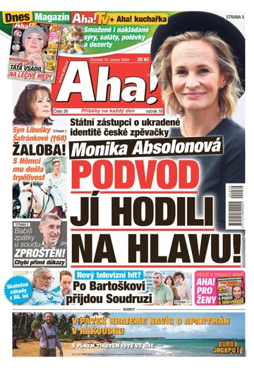 Obálka e-magazínu AHA! 15.2.2024