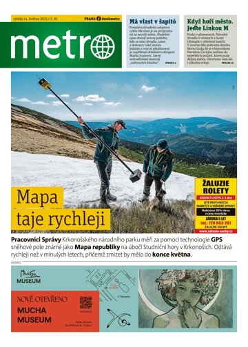 Obálka e-magazínu deník METRO 14.5.2025